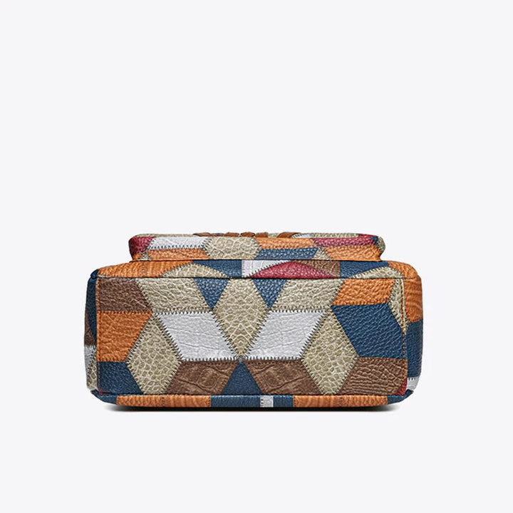 Fern™ | Farverig Patchwork Skuldertaske