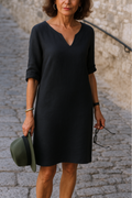 Ria | Elegant V-hals kjole