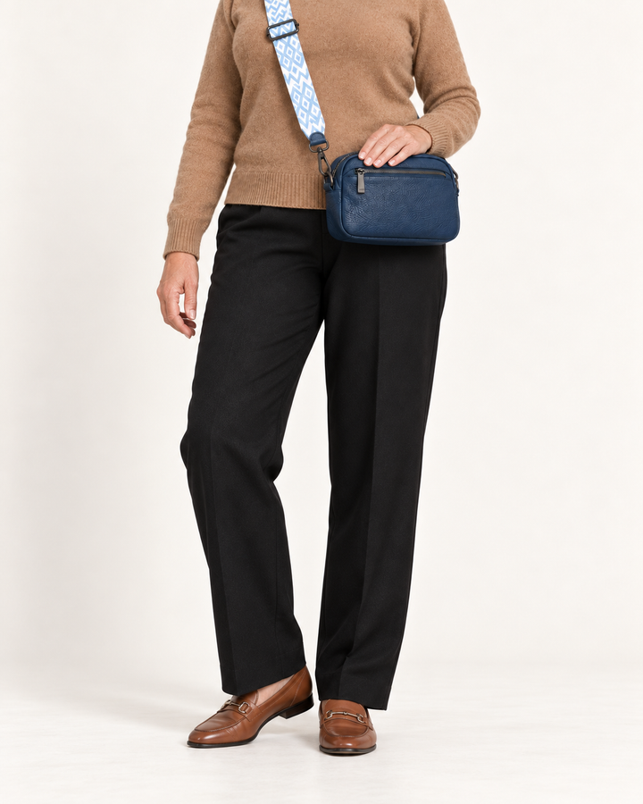 Sanne | Crossbodytaske med mønstret rem