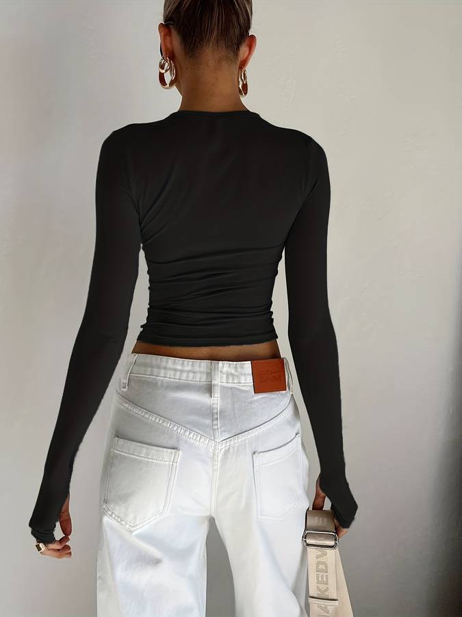 Saar™ | Basic langærmet top