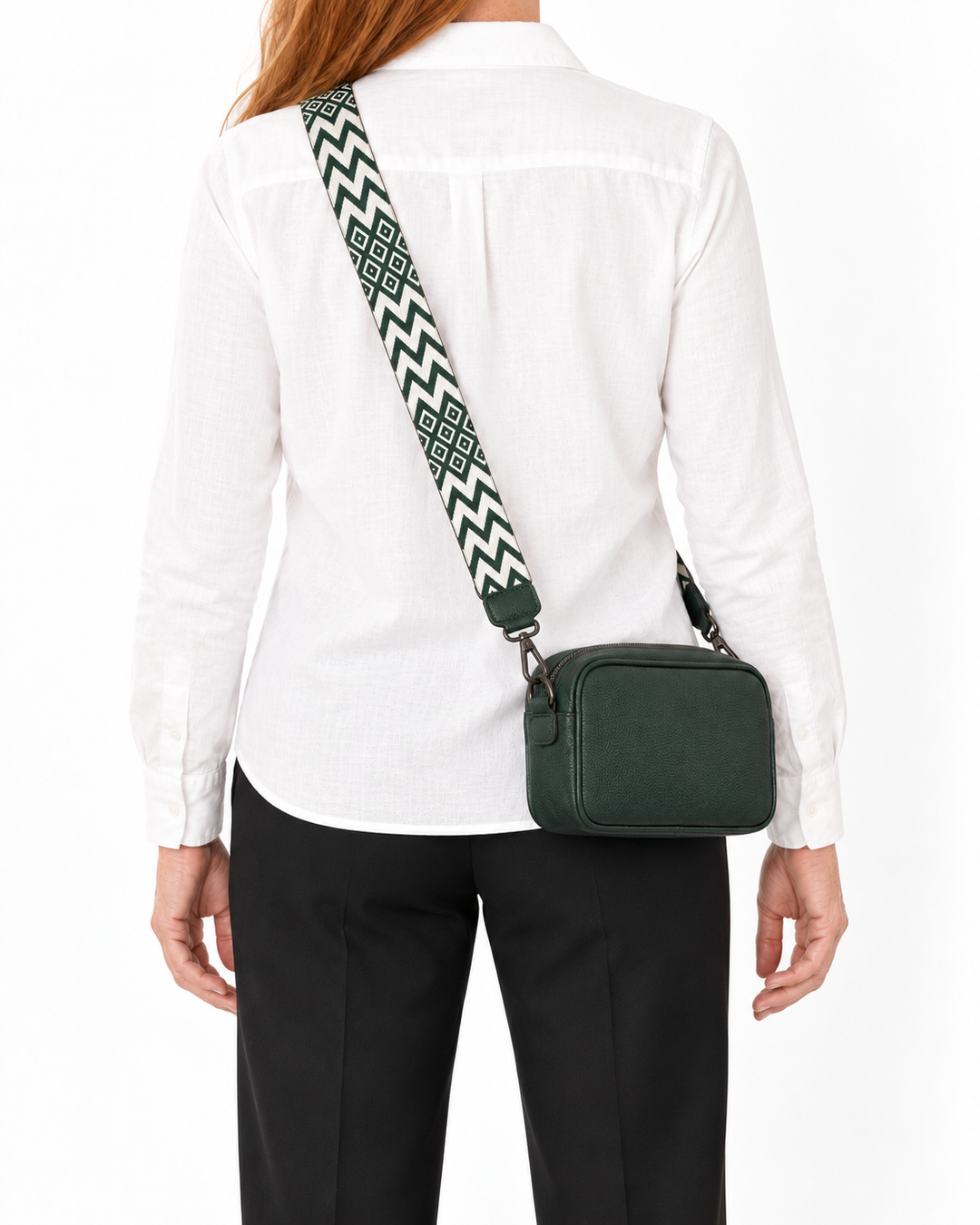 Sanne | Crossbodytaske med mønstret rem