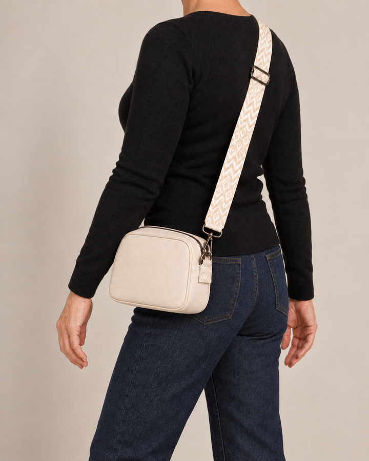 Sanne | Crossbodytaske med mønstret rem