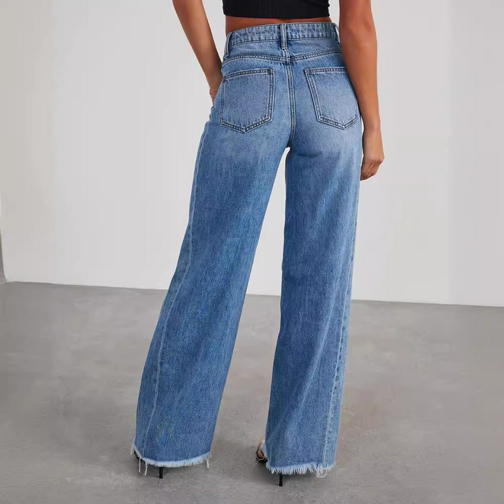 Mimi | Stilfulde denimjeans med brede ben