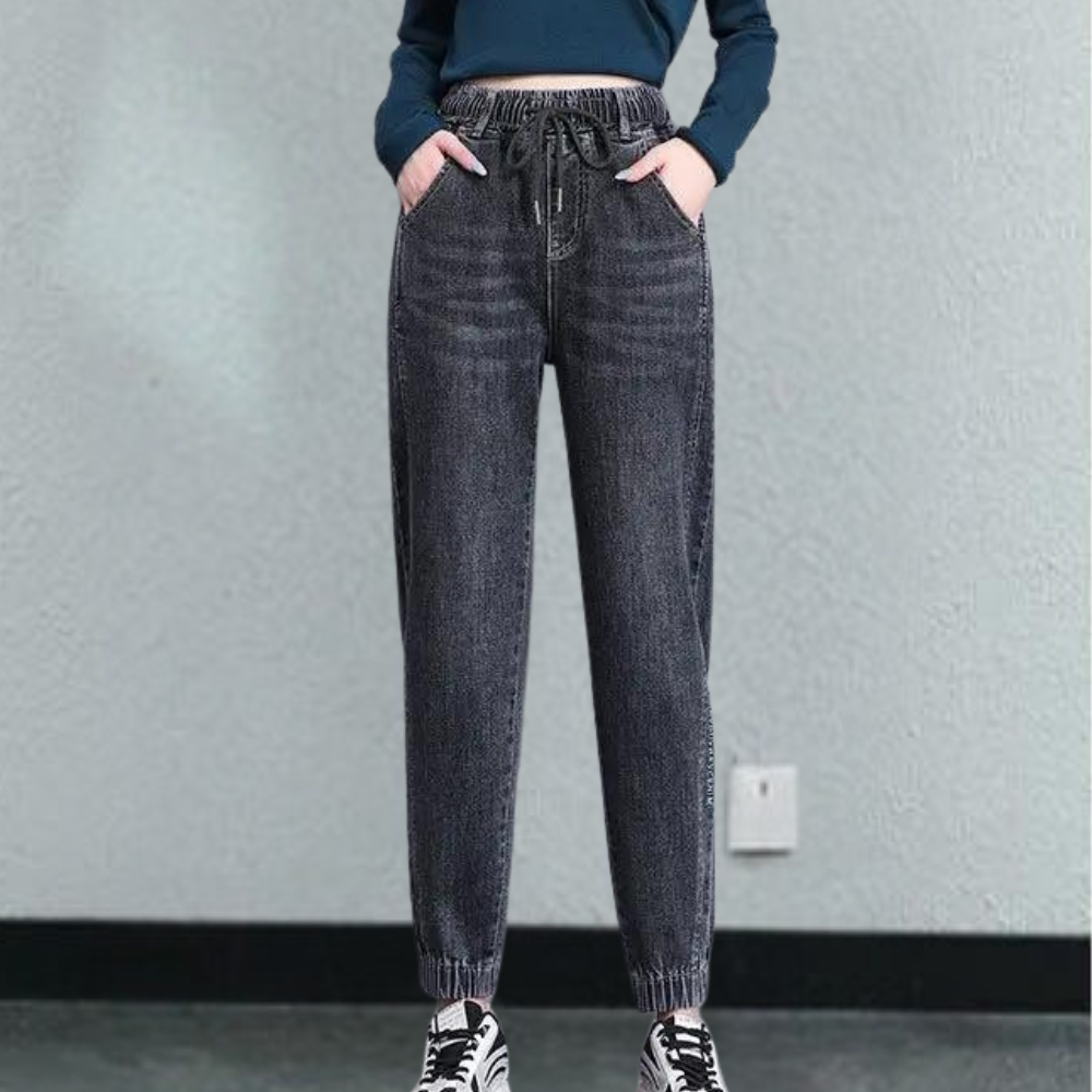 Louise™ | Stilfulde Denim Jogger Bukser