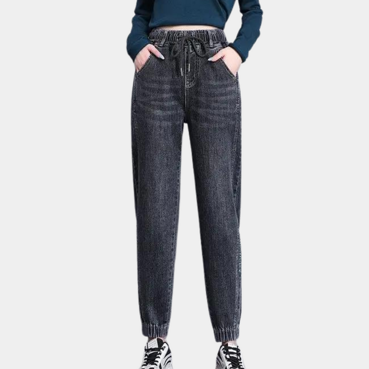 Louise™ | Stilfulde Denim Jogger Bukser