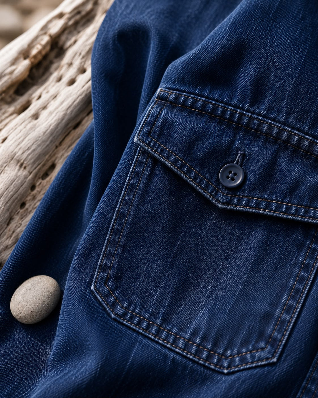 Ingrid | Denim skjortekjole med knapper