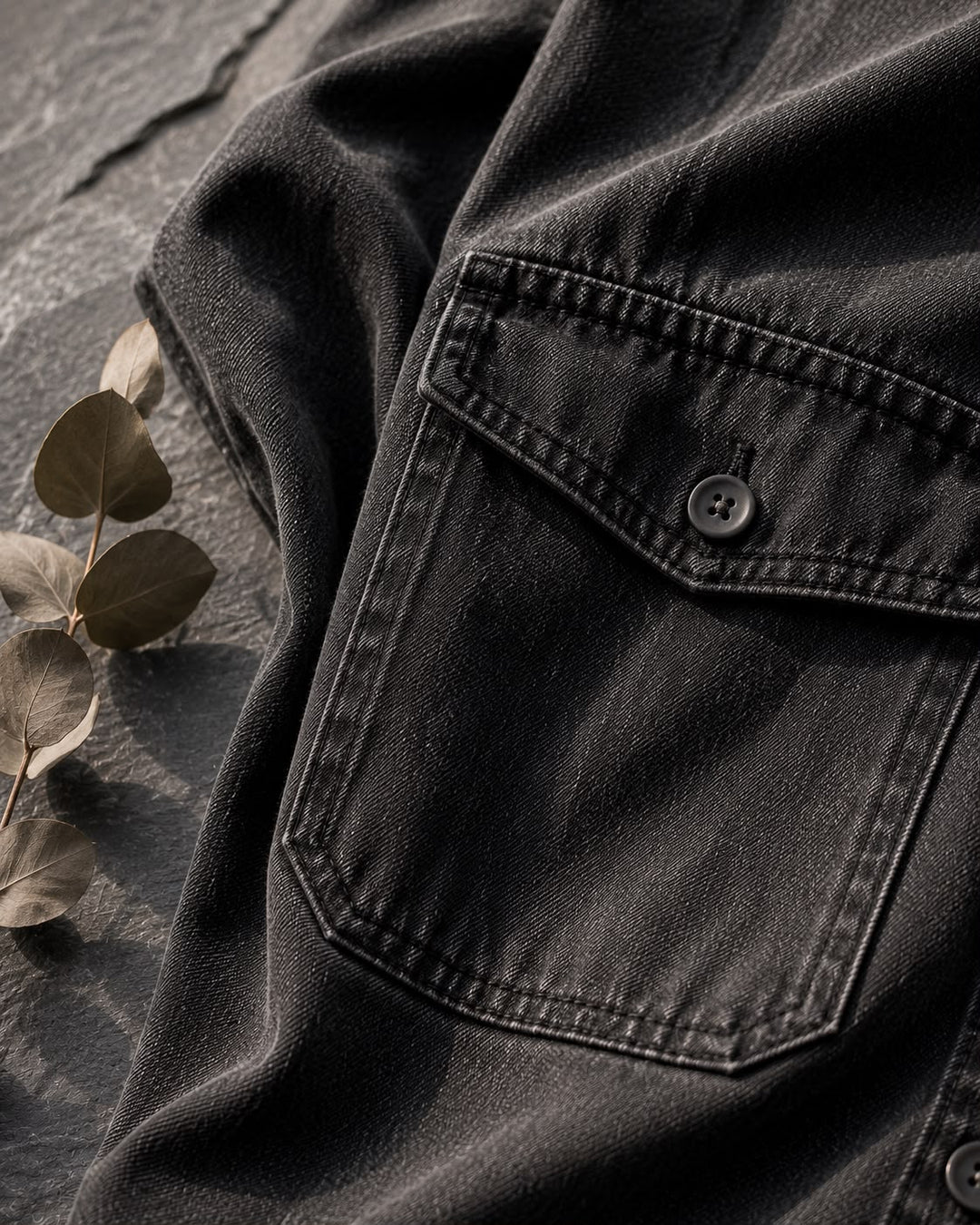 Ingrid | Denim skjortekjole med knapper