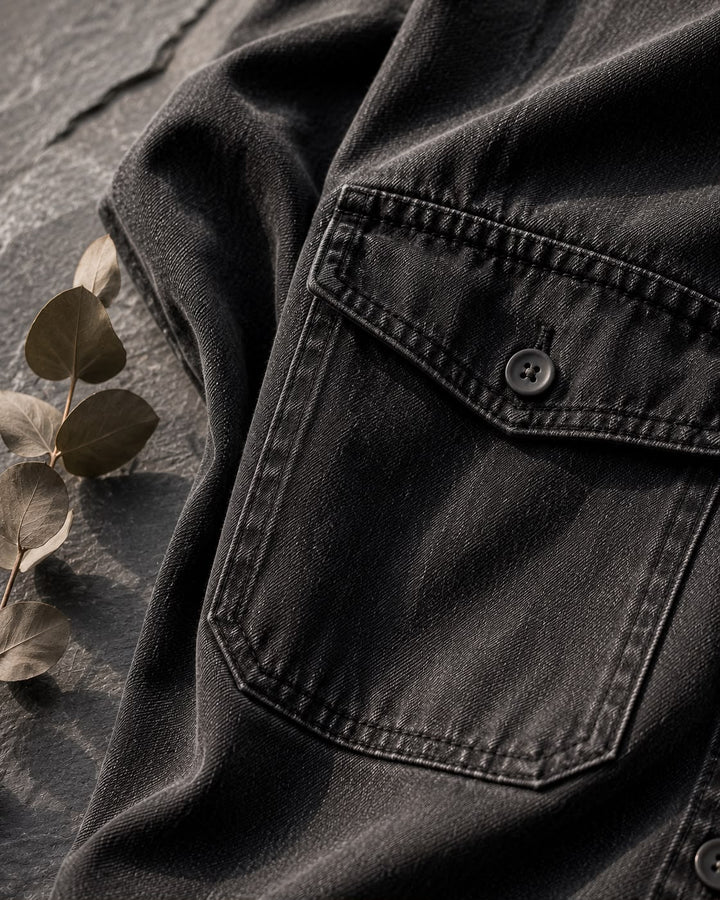Ingrid | Denim skjortekjole med knapper