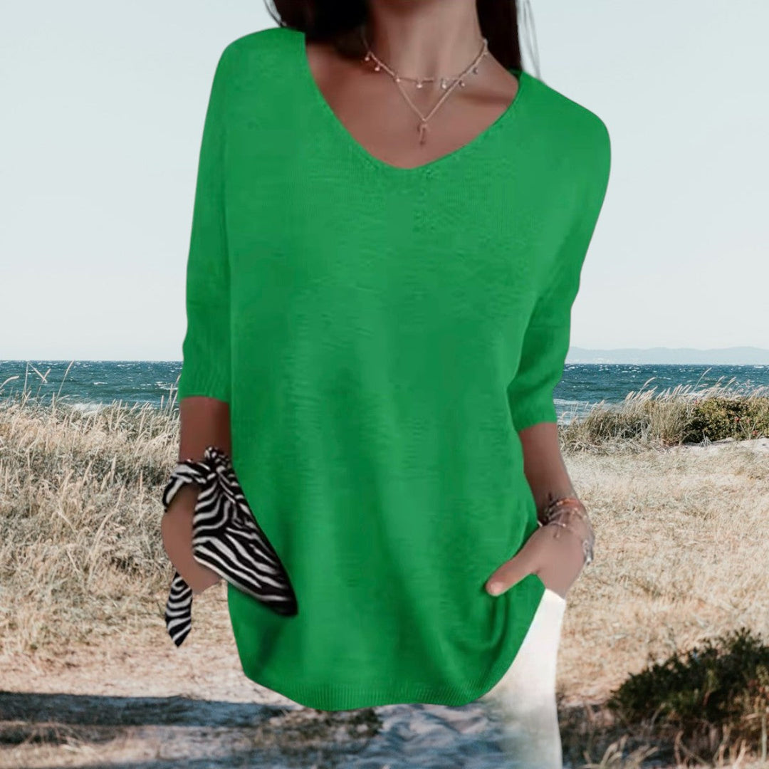 Nena | Stilfuld V-Hals Casual Top