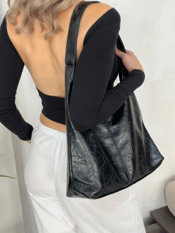 Jytte™ | Chic Sort Hobo Taske