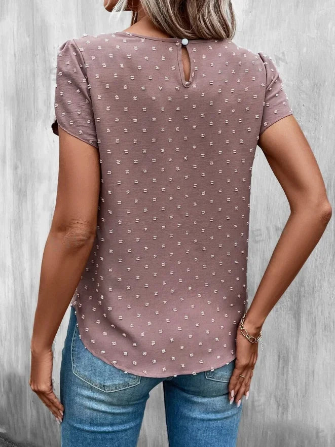 Eloisa™ | Elegant Bluse med Prikker