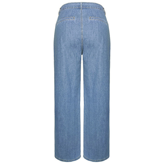 Bettina™ | Højhalsede Bukser med Bred Ben