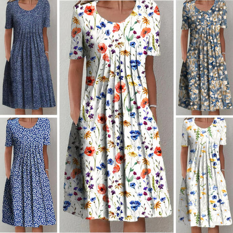 Nicolina | Sommerkjole med blomsterprint