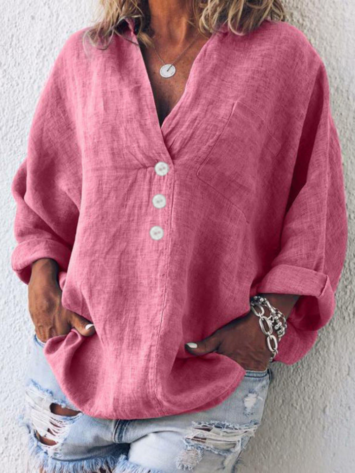 Freja™ | Luftig og behagelig top i og hør