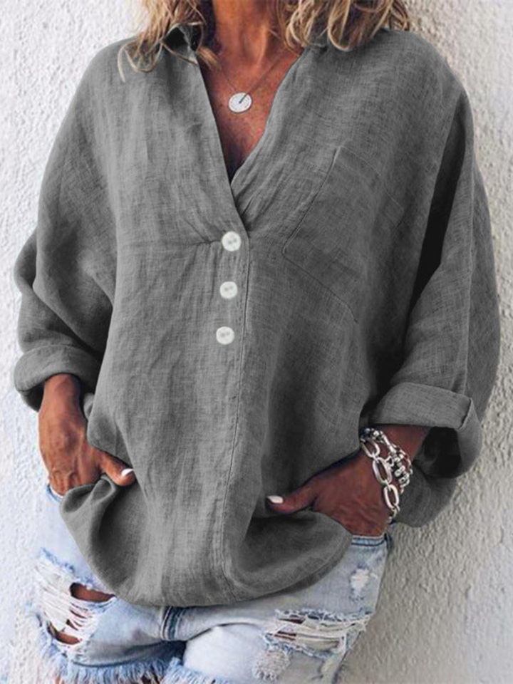 Freja™ | Luftig og behagelig top i og hør