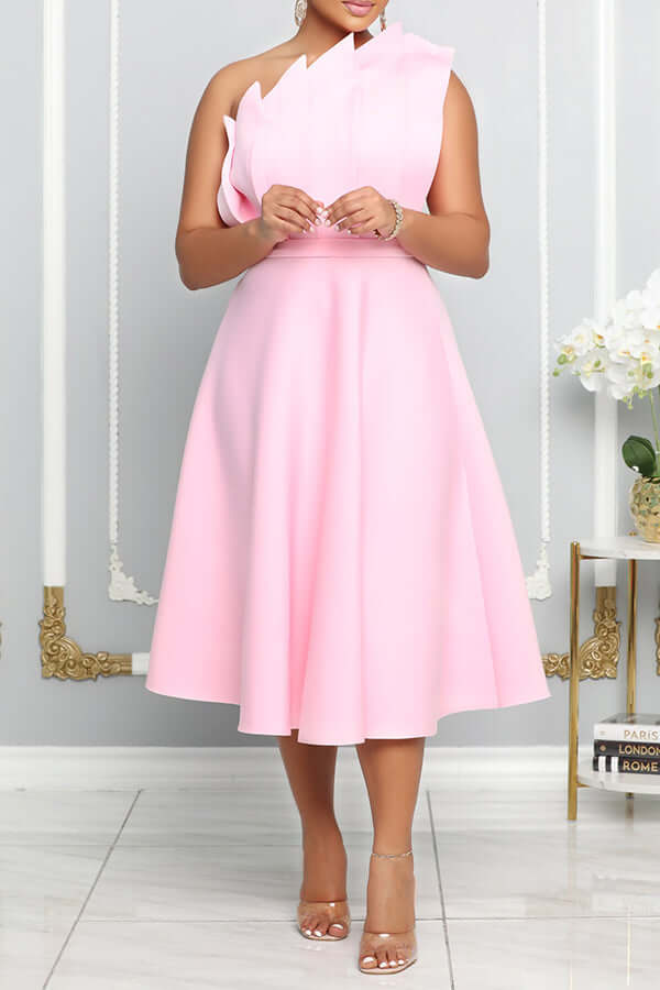 Josepha™ | Stilfuld One-Shoulder A-Line Kjole