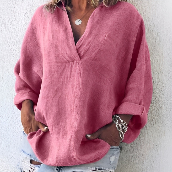 Frida™ | Luftig og behagelig top i og hør