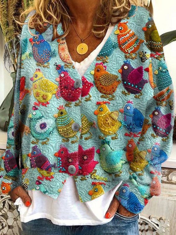 Petal™ | Blomstret cardigan med broderi