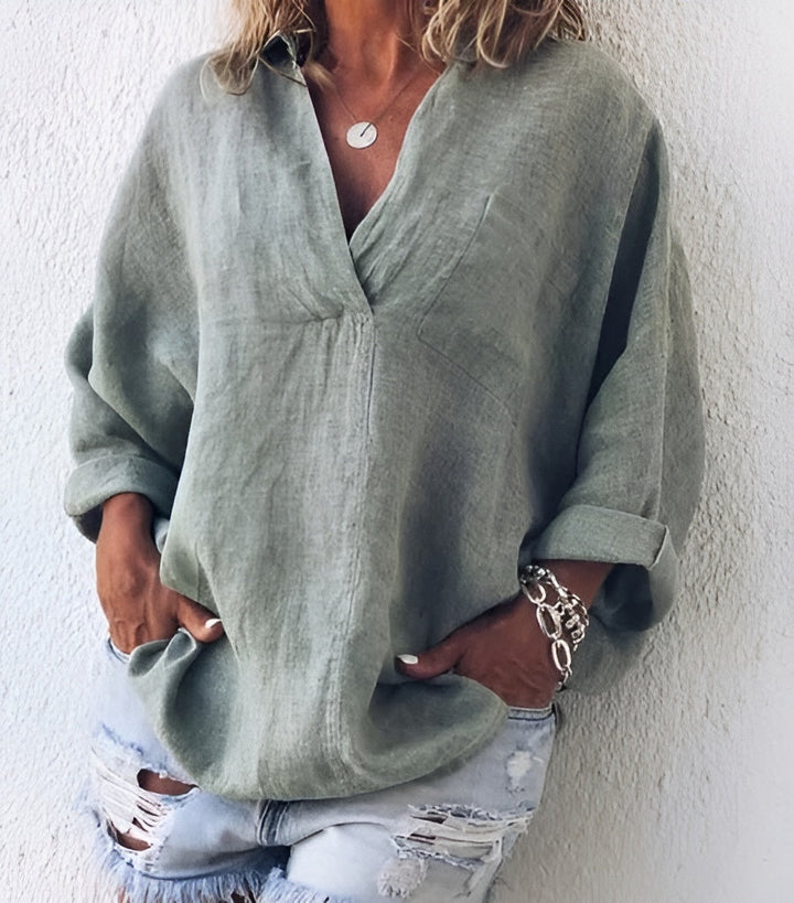 Frida™ | Luftig og behagelig top i og hør