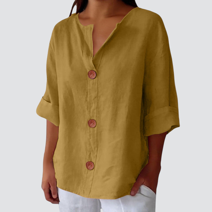 Carola™ | Let og Luftig Linnedskjorte til Solrige Dage