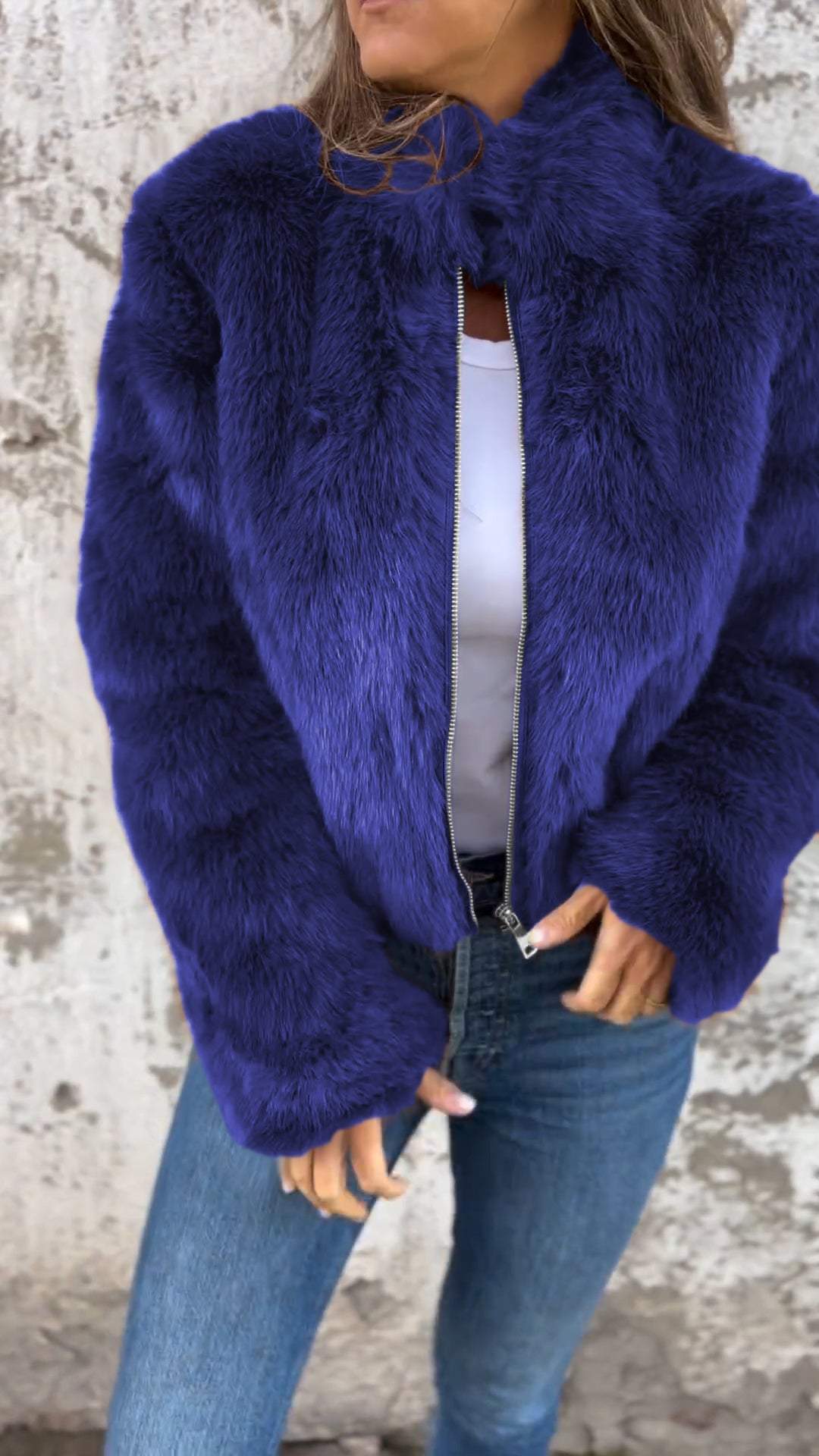 Sarah™ | Faux Fur Jakke