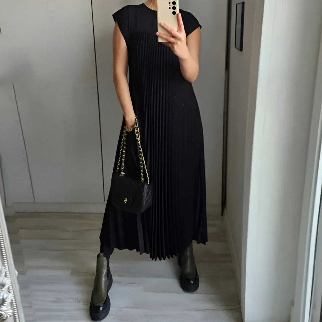 Tamara™ | Elegant Plisseret Maxikjole