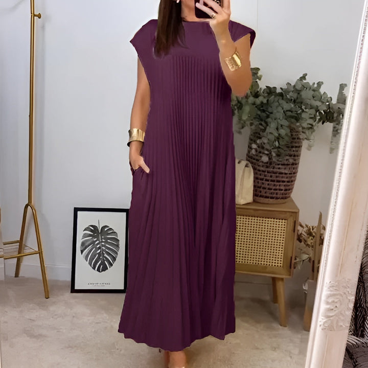 Tamara™ | Elegant Plisseret Maxikjole