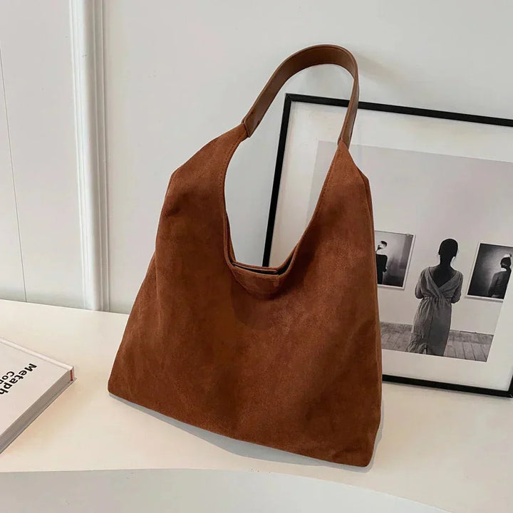 Alette™ | Stilfuld Ruskind Tote Taske