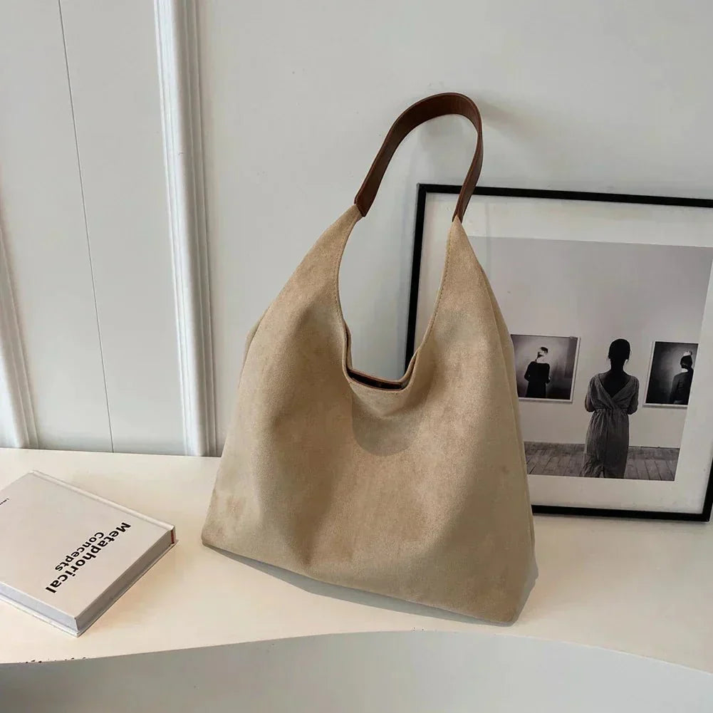 Alette™ | Stilfuld Ruskind Tote Taske