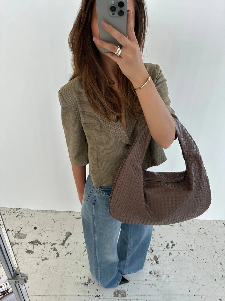 Mimi | Stilfuld Vævet Tote Taske