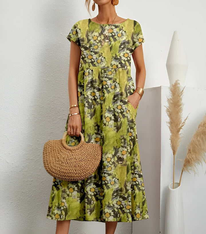 Mirjam™ | Let sommerkjole med blomsterprint