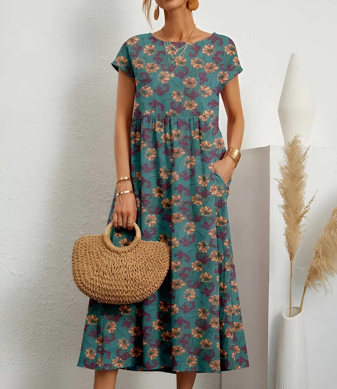 Mirjam™ | Let sommerkjole med blomsterprint