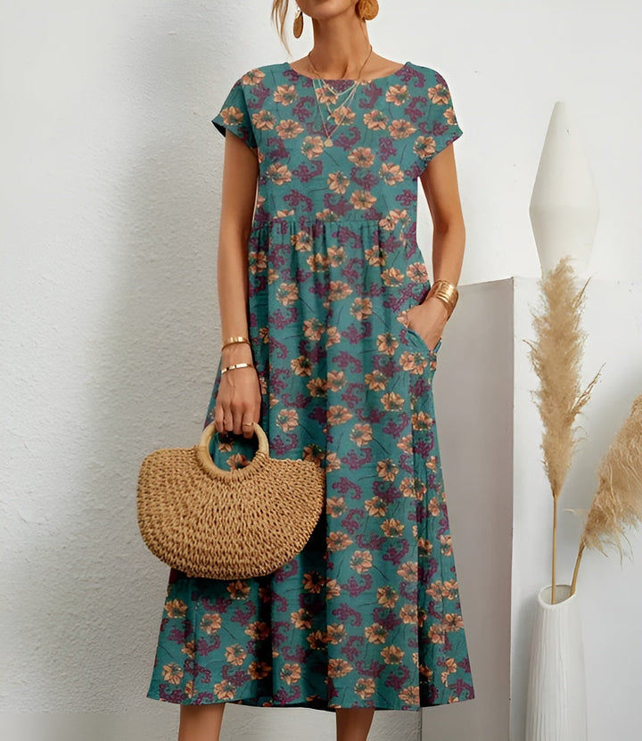 Mirjam™ | Let sommerkjole med blomsterprint