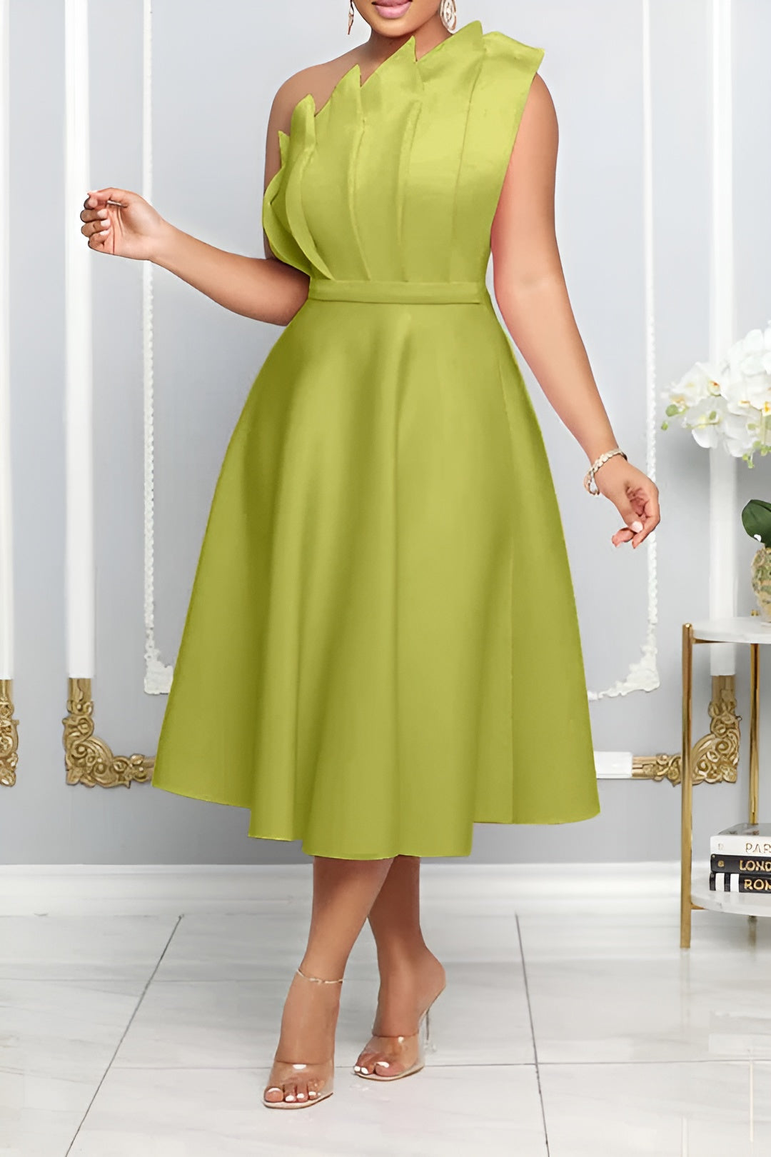 Josepha™ | Stilfuld One-Shoulder A-Line Kjole