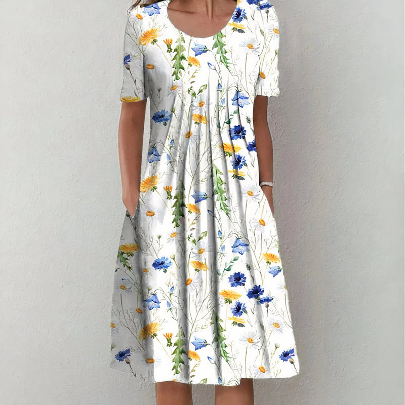 Nicolina | Sommerkjole med blomsterprint