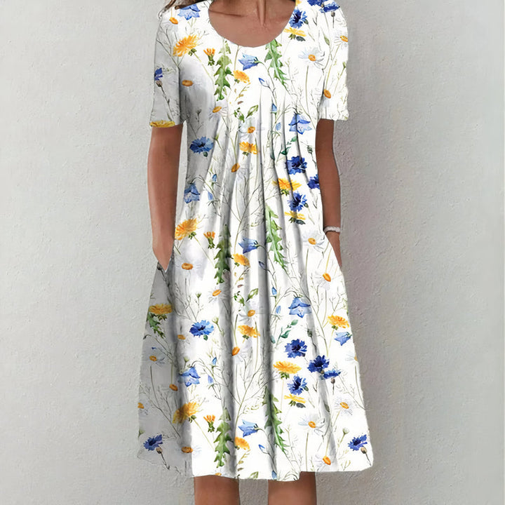 Nicolina | Sommerkjole med blomsterprint