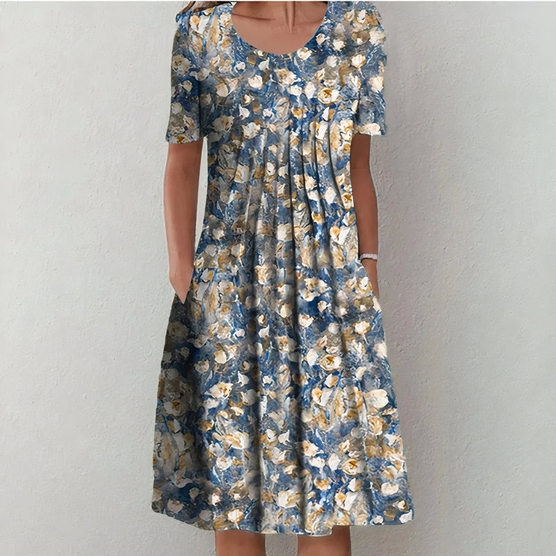 Nicolina | Sommerkjole med blomsterprint